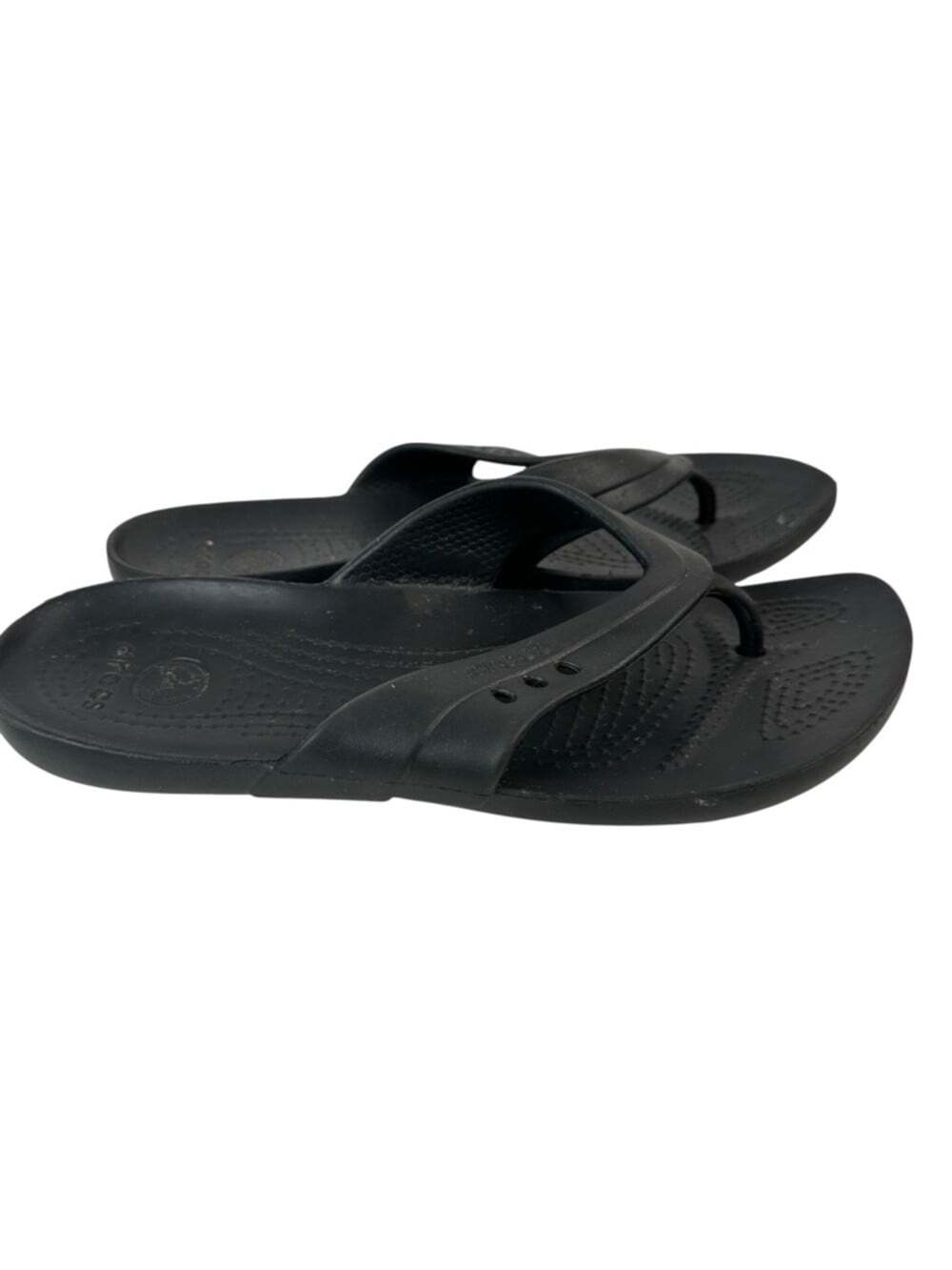 Crocs Kadee Black Lightweight Comfort Flip Flop Sandals Womens 9 Beach